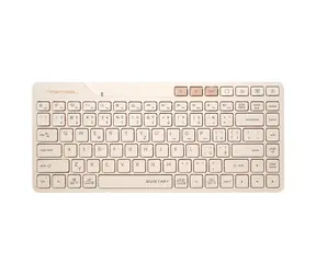A4tech FStyler FBK26C AS béžová / Bezdrátová klávesnice / CZ layout / Bluetooth / 2.4GHz USB-A Nano přijímač 