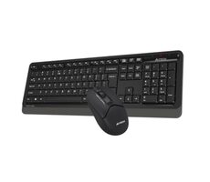A4tech FG1012 černá / set bezdrátová klávesnice + myši / CZ layout / USB-A nano přijímač 2.4GHz