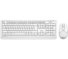 A4tech FG1012 bílá / set bezdrátová klávesnice + myši / CZ layout / USB-A nano přijímač 2.4GHz