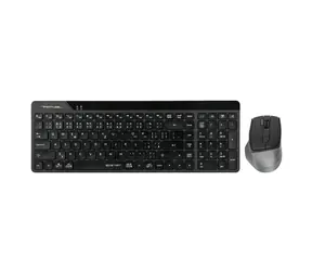 A4tech FG2400 Air2 černá / set bezdrátová klávesnice + myši / CZ layout / USB nano přijímač 2.4GHz
