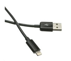 C-TECH USB - Lightning kabel 2m černá / USB 2.0 A (M) - Lightning (M)