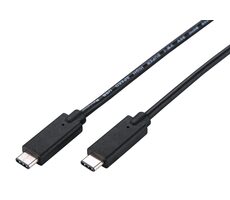 C-TECH USB-C kabel 2 m černá / USB-C (M) - USB-C (M)