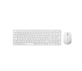 Rapoo 8810ME Multi-mode bílá / bezdrátová sada klávesnice a myši / 2.4GHz / BT 5.0 / CZ-SK verze