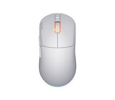 Hator HTM-731 Quasar 3 bílá / herní bezdrátová myš / optická / 12000 DPI / 6 tlačítek / 2.4GHz / Bluetooth / USB