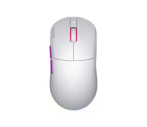 Hator HTM-771 Quasar 3 ULTRA 8K bílá / herní bezdrátová myš / optická / 30000 DPI / 6 tlačítek / 2.4GHz / Bt / USB