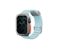 SKINARMA SHOKKU silikonový řemínek pro Apple Watch 45/44/42 mm světle modrá