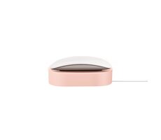 UNIQ Nova stojan pro nabíjení Apple Magic Mouse růžový