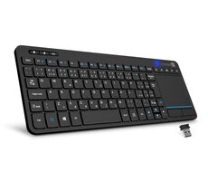 Rozbaleno - CONNECT IT CKB-2010-CS Touch černá / Bezdrátová klávesnice / touchpad / membránová / 2.4 GHz / CZ / rozbaleno