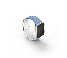 UNIQ Revix Evo Reversible Magnetic řemínek pro Apple Watch 41 & 40 & 38 mm - POWDER BLUE (modrá & bílá)