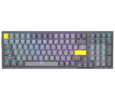 Endorfy Celeris 1800 CZ šedá / herní klávesnice / mechanická / Endorfy Yellow / 2.4GHz / BT / USB