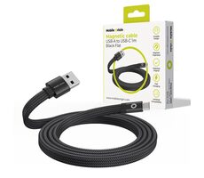 Mobile Origin Magnetic Flat Patented Original Cable USB-A to USB-C 1m černá