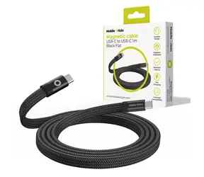 Mobile Origin Magnetic Flat Patented Original Cable USB-C to USB-C 1m černá