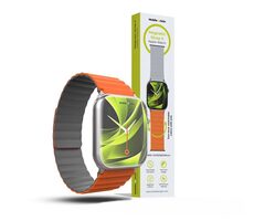 Mobile Origin Magnetic Watch Strap II řemínek pro Apple Watch 49mm/46mm/45mm/44mm oranžová/šedá