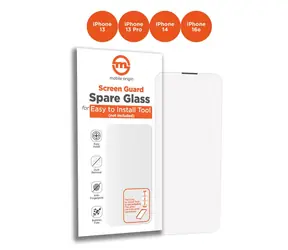 Mobile Origin Orange Screen Guard Spare Glass Apple iPhone 16e/14/13 Pro/13 / náhradní sklo pro instalační sadu