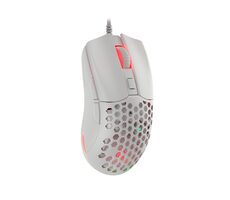 Genesis Krypton 750 bílá / herní optická myš / 8000 DPI / 6 tlačítek / USB / 1.8 m