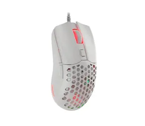 Genesis Krypton 750 bílá / herní optická myš / 8000 DPI / 6 tlačítek / USB / 1.8 m