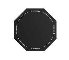 Genesis Tellur 400 Octagon Logo černá / podložka pod židli / 100 x 100cm