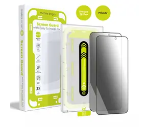 Mobile Origin Screen Guard Privacy ochranné sklo pro Apple iPhone 16 Pro s aplikátorem / 2 ks