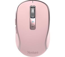 YENKEE YMS 2085PK WL NOBLE růžová / bezdrátová optická myš / 2400 DPI / 5 tlačítek / 2.4 GHz / BT / USB-C