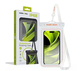 Mobile Origin Waterproof floating case 6.5" bílá/oranžová / vodotěsné univerzální pouzdro