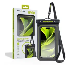 Mobile Origin Waterproof floating case 6.8" černá/zelená / vodotěsné univerzální pouzdro