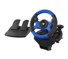 Genesis Seaborg 350 / Herní volant a pedály / natočení o 180° / Vibrace / USB / Pro PC,PS4,PS3,XBOX ONE,SWITCH