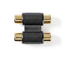 Nedis Stereo audio adaptér / 2x RCA Zásuvka / 2x RCA Zásuvka / pozlacené 