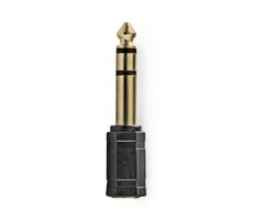 Nedis Stereo audio adaptér jack 3.5 mm (F) - jack 6.35 mm (M) černá / pozlacené 