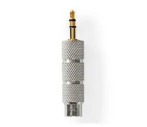 Nedis Stereo audio adaptér jack 3.5 mm (M) - jack 6.35 mm (F) stříbrná / pozlacený 