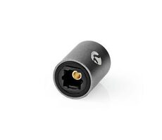 Nedis Adaptér TosLink (F) - TosLink (M) šedá 