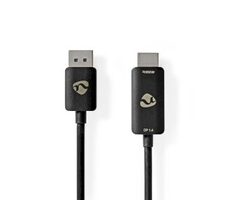 Nedis Kabel DisplayPort (M) - HDMI (M) 1.80 m černá / poniklované 