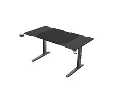 Genesis Holm Modular 140 RGB / Herní stůl / černý / D:140cm / Š:75cm / V:70-90cm