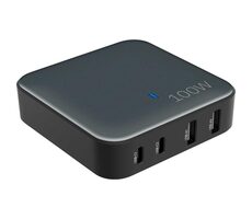YENKEE YAC 4100 černá / Nabíjecí stanice / 2x USB-C / 2x USB-A / QC 4.0+ / 100W 
