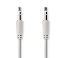 Nedis Stereo Audio kabel jack 3.5 mm (M) - jack 3.5 mm (M) 1.00 m bílá