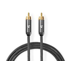 Nedis Kabel k subwooferu RCA (M) - RCA (M) 3.00 m šedá 