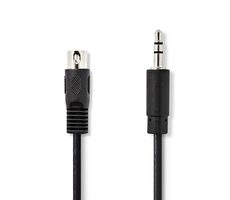 Nedis DIN Audio kabel DIN 5pinová (M) - jack 3.5 mm (M) 2.00 m černá 