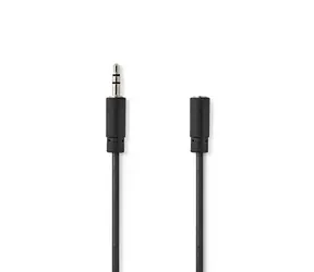 Nedis Stereo Audio kabel jack 3.5 mm (M) - jack 3.5 mm (F) 5.00 m černá