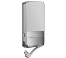 EcoFlow RAPID Magnetic Power Bank 5000mAh stříbrná / Powerbanka / 30W / Qi2 / USB-C / Li-Co