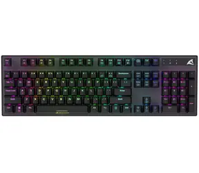Sharkoon Skiller SGK20 černá / herní klávesnice / mechanická / Huano Red / RGB / USB / 1.8m / DE Layout