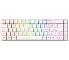 Sharkoon PureWriter W65 bílá / bezdrátová klávesnice / mechanická / Kailh Choc V2 Brown / 2.4GHz / USB / DE