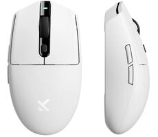 MCHOSE G3 bílá / herní bezdrátová myš / optická / 12000 DPI / 5 tlačítek / 2.4 GHz / BT / USB-C 