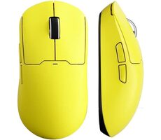 MCHOSE MC-A5 Pro Max žlutá / herní bezdrátová myš / optická / 26000 DPI / 6 tlačítek / 2.4 GHz / BT / USB-C 