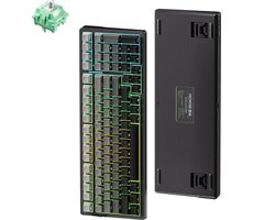 MCHOSE G98 RGB Cabbage Tofu černá / herní bezdrátová klávesnice / mechanická / Cabbage Tofu / 2.4GHz / BT / US Layout