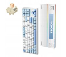 MCHOSE MC-K87 Icy Creamsicle bílá / herní bezdrátová klávesnice / mechanická / Icy Creamsicle / 2.4GHz / BT / US Layout