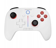 Rampage Hydra bílá / bezdrátový gamepad / pro PC & Switch & smartfon / vibrace / Bluetooth / USB-C