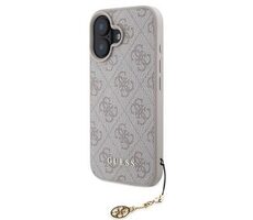 Guess 4G Charm Zadní Kryt pro iPhone 16 Tone on Tone Pink