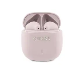 Guess Printed Classic Logo TWS Bezdrátová Sluchátka Pink
