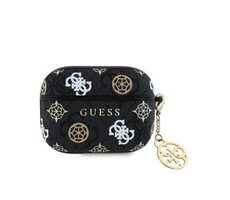 Guess PU 4G Peony Charm Pouzdro pro AirPods Pro Black