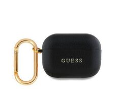 Guess PU Grained Classic Logo Pouzdro pro AirPods Pro 2 Black