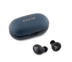 Guess PU Grained ENC TWS Bezdrátová Sluchátka Blue